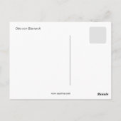 Otto von Bismarck Postkarte (Rückseite)