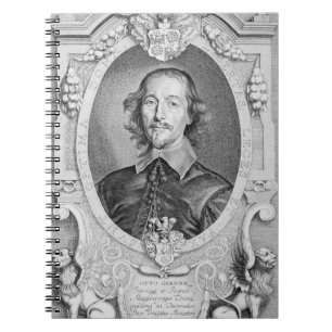 Otto von Guericke (1602-86) von 'Porträt-DES Ho Notizblock