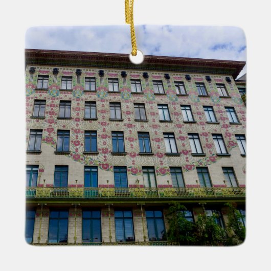 Otto Wagner, Linke Wienzeile 40, Wien Keramikornament (Vorderseite)