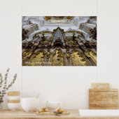 Ottobeuren Abbey pipe organ poster (Küche)