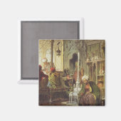 Ottoman Coffee House, 1862 (Farbe litho) Magnet (Vorderseite/Rückseite)
