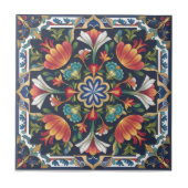 Ottoman Floral Mandala Keramik Tile Fliese (Vorderseite)