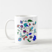 Ottoman-inspirierte Blumenmuster-Tasse Kaffeetasse (Links)