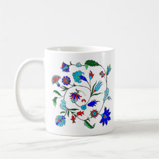 Ottoman-inspirierte Blumenmuster-Tasse Kaffeetasse