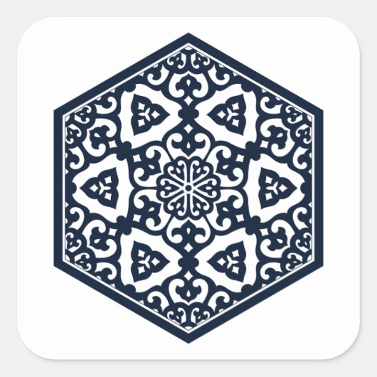 Ottoman Muster 6 Aufkleber (Vorderseite)