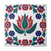Ottoman Red & Blue Tulip Keramik Tile Fliese (Vorderseite)