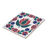 Ottoman Red & Blue Tulip Keramik Tile Fliese (Seite)