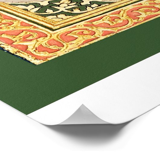 Ottoman sultan tughra Poster (Ecke)