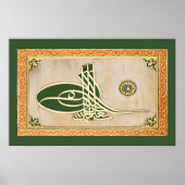 Ottoman sultan tughra Poster (Vorne)
