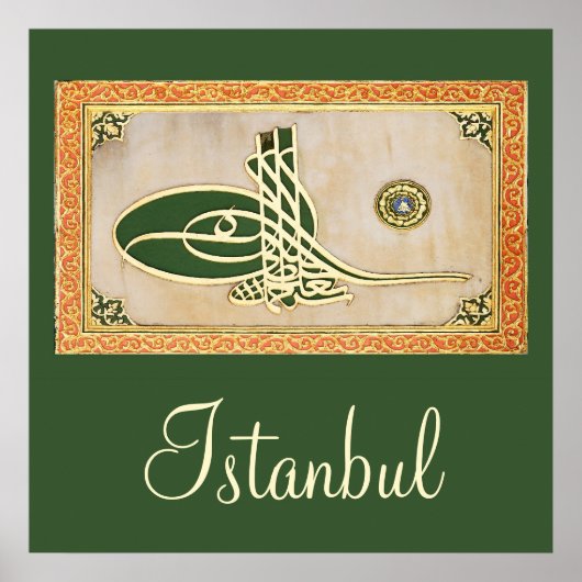 Ottoman sultan tughra Poster (Vorne)