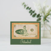 Ottoman sultan tughra Postkarte (Stehend Vorderseite)