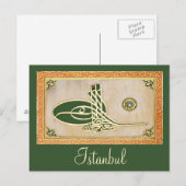 Ottoman sultan tughra Postkarte (Vorne/Hinten)