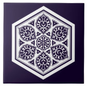 Ottoman Türkisch Weiß Geschirr Rosette Oriental Fliese (Vorderseite)