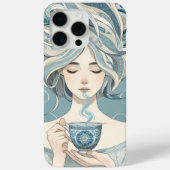 Ottomanische Zilfrau mit Tee - Weich blauer Fluss Case-Mate iPhone Hülle (Rückseite)