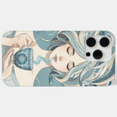 Ottomanische Zilfrau mit Tee - Weich blauer Fluss Case-Mate iPhone Hülle (Rückseite (Horizontal))