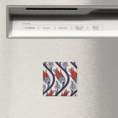 Ottomans Tulip Pattern / Tile Art Magnet (In Situ (Geschirrspüler))