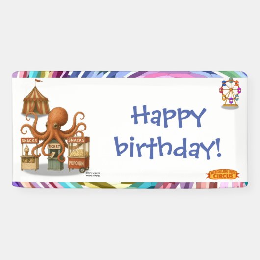 Ottos Zirkus-Snack-Imbiss-Geburtstag Banner (Horizontal)