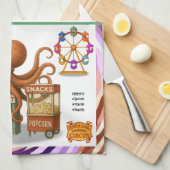 Ottos Zirkus-Snack-Stand Geschirrtuch (Viertel Falte)