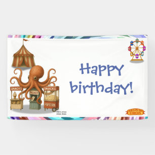 Ottos Zirkussnackstand-Geburtstag Banner
