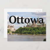 Ottowa, Kanada Skyline mit Ottowa im Sky 2 Postkarte (Vorne/Hinten)