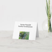 Ott's Waterfall Note Card Karte (Rückseite)