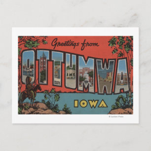 Ottumwa, IowaLarge Letter ScenesOttumwa, IA Postkarte