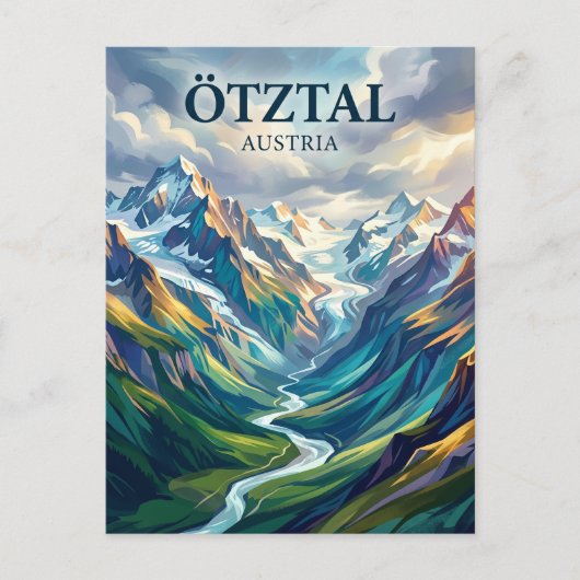 Ötztal Österreich Postkarte (Vorderseite)