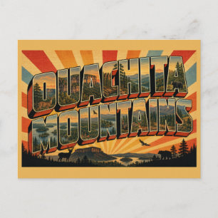Ouachita Mountains Arkansas Urwald Lake Postkarte