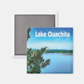 Ouachita-See, Arkansas-Foto mit Namen Magnet (Vorderseite/Rückseite)