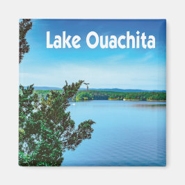 Ouachita-See, Arkansas-Foto mit Namen Magnet