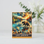 Ouachita-See, Arkansas | Vintage Malerei Postkarte (Stehend Vorderseite)