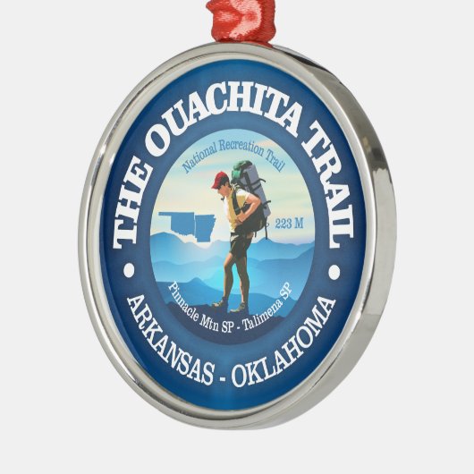 Ouachita Trail (C) Ornament Aus Metall (Links)