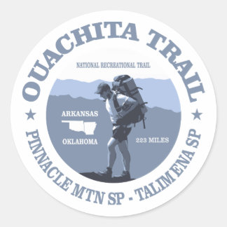 Ouachita Trail Runder Aufkleber