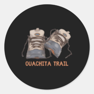 Ouachita Wanderschuhe Runder Aufkleber