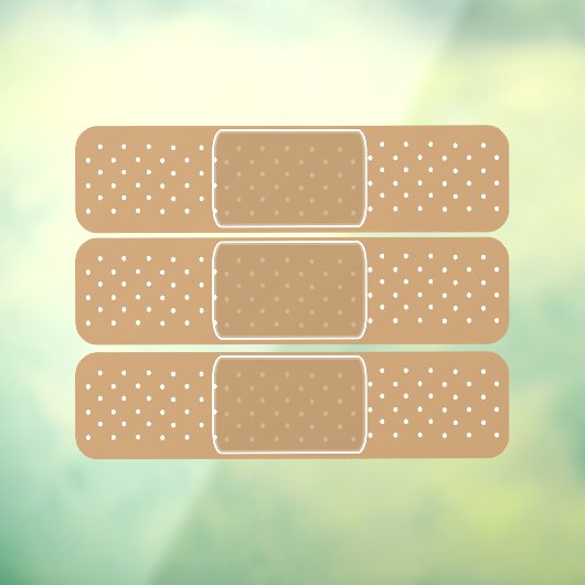 Ouch Bump Sticky Plaster Novelty Fensteraufkleber (Blatt 3)