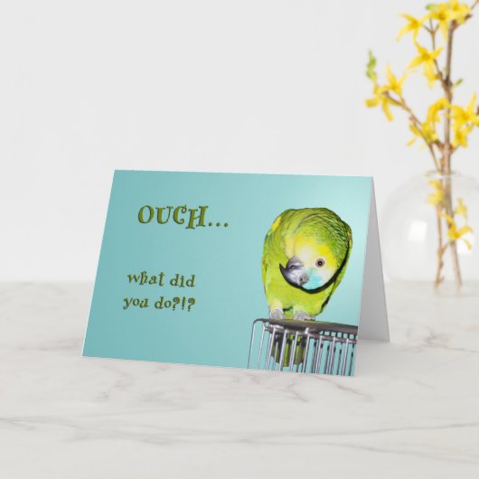 Ouch! Karte (Gelbe Blume)