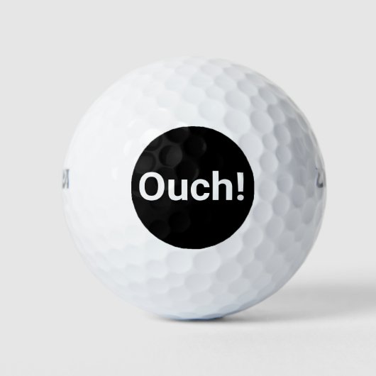 Ouch lustiger Golf Ball (Vorderseite)