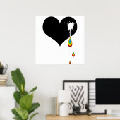 Ouch. Regenbogenherz. Poster (Heimbüro)