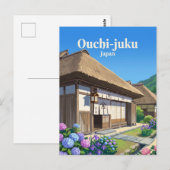 Ouchi-juku Japan Postkarte (Vorne/Hinten)