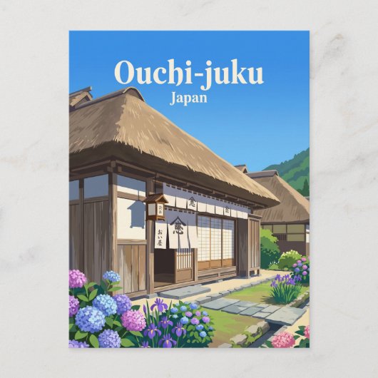 Ouchi-juku Japan Postkarte (Vorderseite)