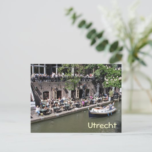 Oude Gracht Postkarte (Stehend Vorderseite)