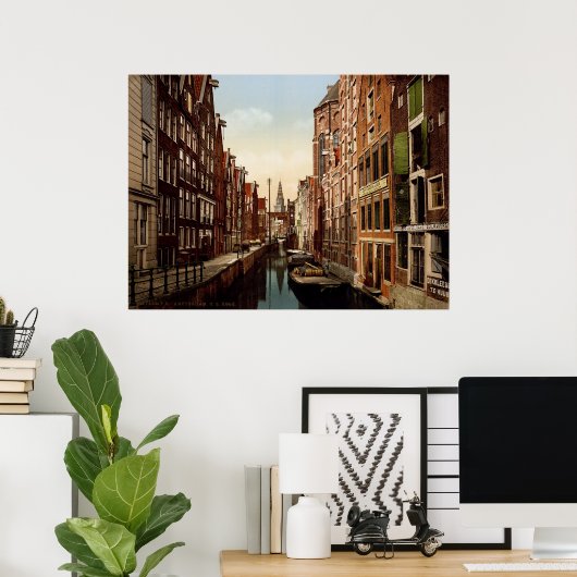 Oudezijds Kolk Amsterdam Poster (Heimbüro)