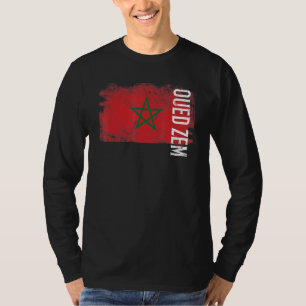 Oued Zem Marokko Flagge für Marokkaner Männer Frau T-Shirt