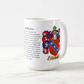 Ouellette Familien-Wappen Kaffeetasse (VorderseiteRechts)