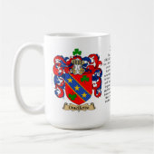 Ouellette Familien-Wappen Kaffeetasse (Links)