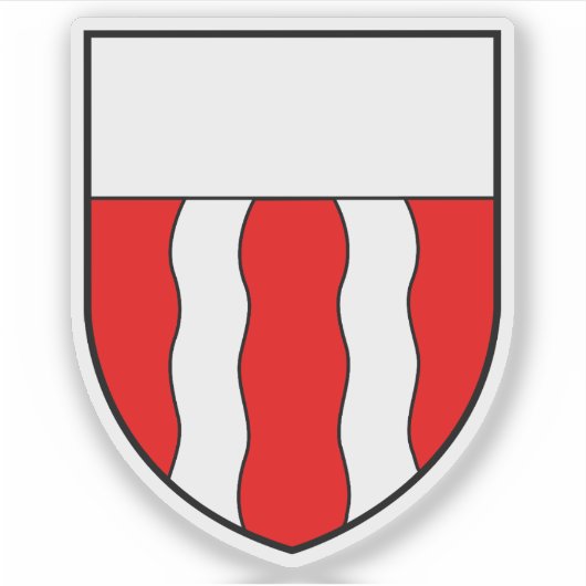 Ouest Lausannois Bezirksemblem, Schweiz Aufkleber (Vorderseite)