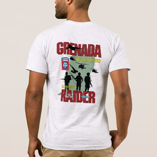 OUF Grenada Raider 82. ABN Light T - Shirt (Rückseite)
