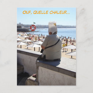 Ouf! Quelle chaleur (französisch, francais) witzig Postkarte