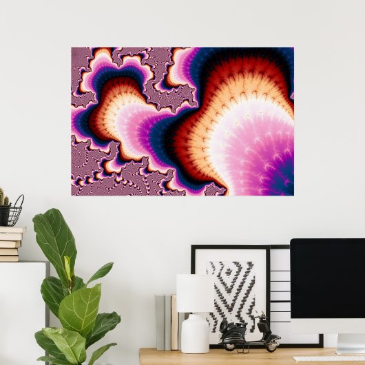 Ouh - Fraktal Poster (Heimbüro)