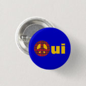Oui kein Trident-schottisches Button (Vorne & Hinten)